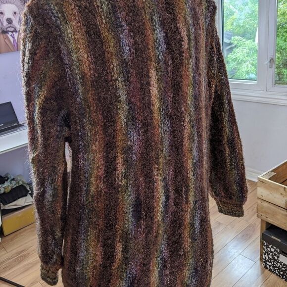 𝅺vintage mohair wool blend metallic button up jacket - Picture 7 of 12